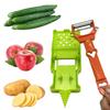 2-in-1 Multifunctional Vegetable Peeler with Stainless Steel Blades Potato Peeler Vegetable Chopper Tool for Home Kitchen