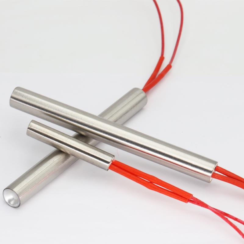 12*30/35/40/50/60/70/80/90mm 220V 100W 150W 200W 250W 300W Element grzejny do formy cylindrycznej Rura Grzałka nabojowa z jednym końcem