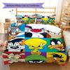 Classic Cartoon Pattern Bedding Quilt Set Quilt Cover Pillowcase Home Decoration Gift (1 * duvet cover + 2 * pillowcase, without core)