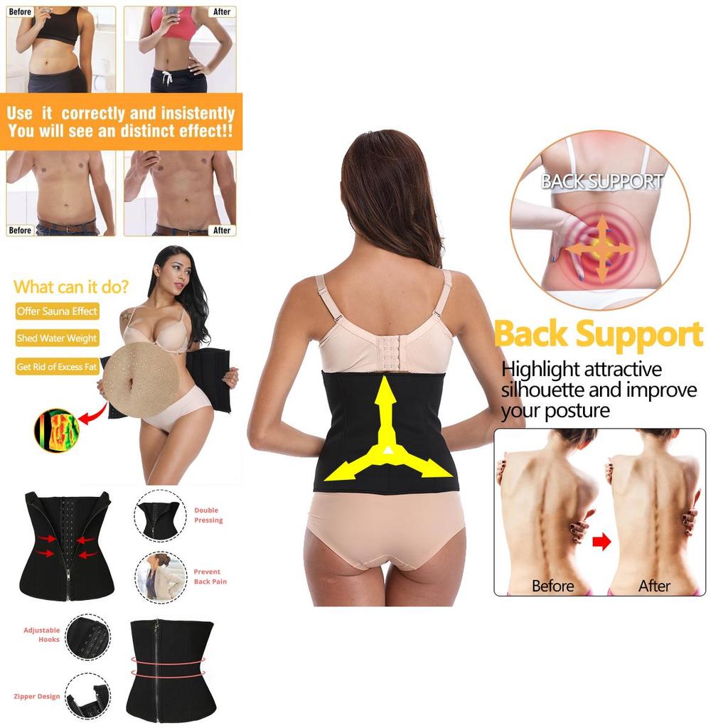 Premium Men Women Waist Trainer Belt For Ultimate Tummy Control And Back Support