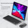 Ultradünnes wiederaufladbares Bluetooth-Tastatur- und Maus-Set - Drei-Modus-Wireless für den geschäftlichen Bürogebrauch