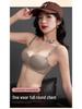 Petal Red Seamless Strapless Push-Up Bra - Anti-Sag, Breathable, Thin, Enhances Small Chest  