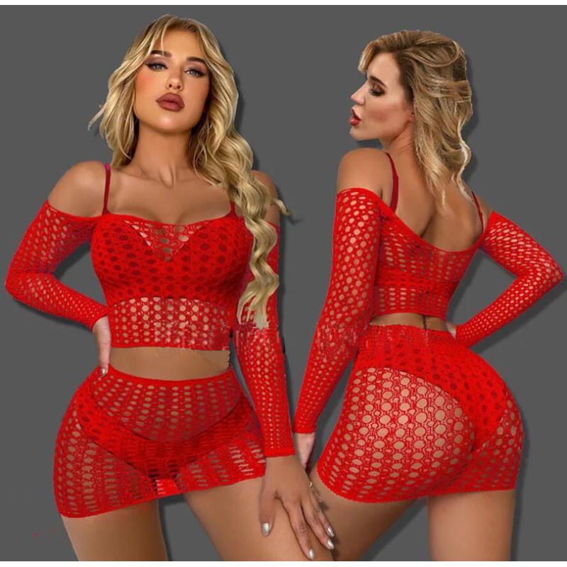 Ouvert Sexy Dessous Fishnet Bodystocking Frauen Offenen Schritt Sex Unterwäsche Erotische Kleid Body Exotische Babydolls Kleider