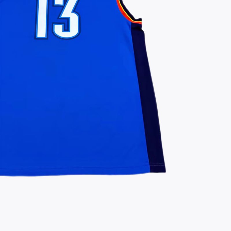 Adidas X NBA Collaboration Oklahoma City Thunder Harden Fashion Comfortable Soft Skin-Friendly Basketball Jersey Unisex jersey Blue 7818A-3CB-AEB1198