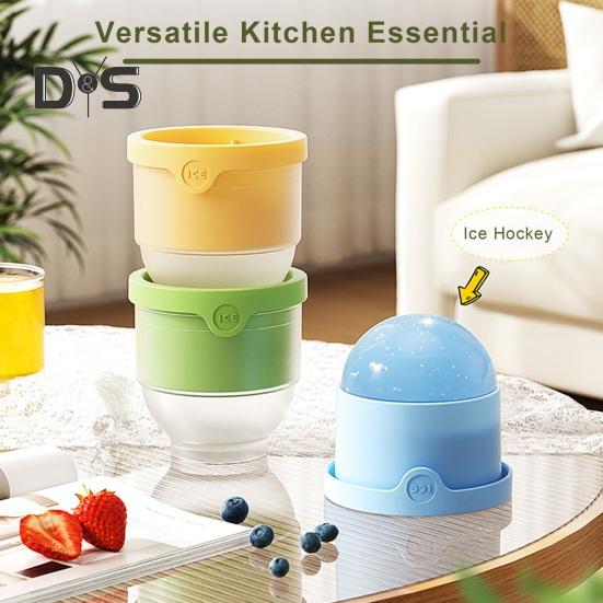 3 ks Forma na ledový hokej Velké formy na ledové koule Snadné vyjímání Výrobník ledových kostek na whisky, koktejly, kávu, ovocné příchutě