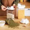 Sealed Transparent Food Storage Box Tank Rice Bucket Container Kitchen Dry Goods Organizer Grains Dispenser Jar for Bulk Cereals
