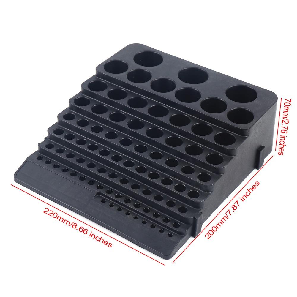 

Multifunctional Milling Cutter Storage Box Large Capacity Drill Bit Organizer Case Tool Holder 6mm
