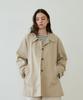 Healiote Demure Trench Half Coat_Beige