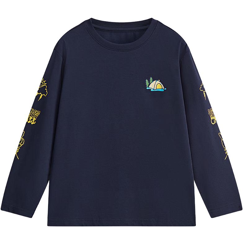 MQD Boys  Autumn Round Neck Long Sleeve T-Shirt 110
