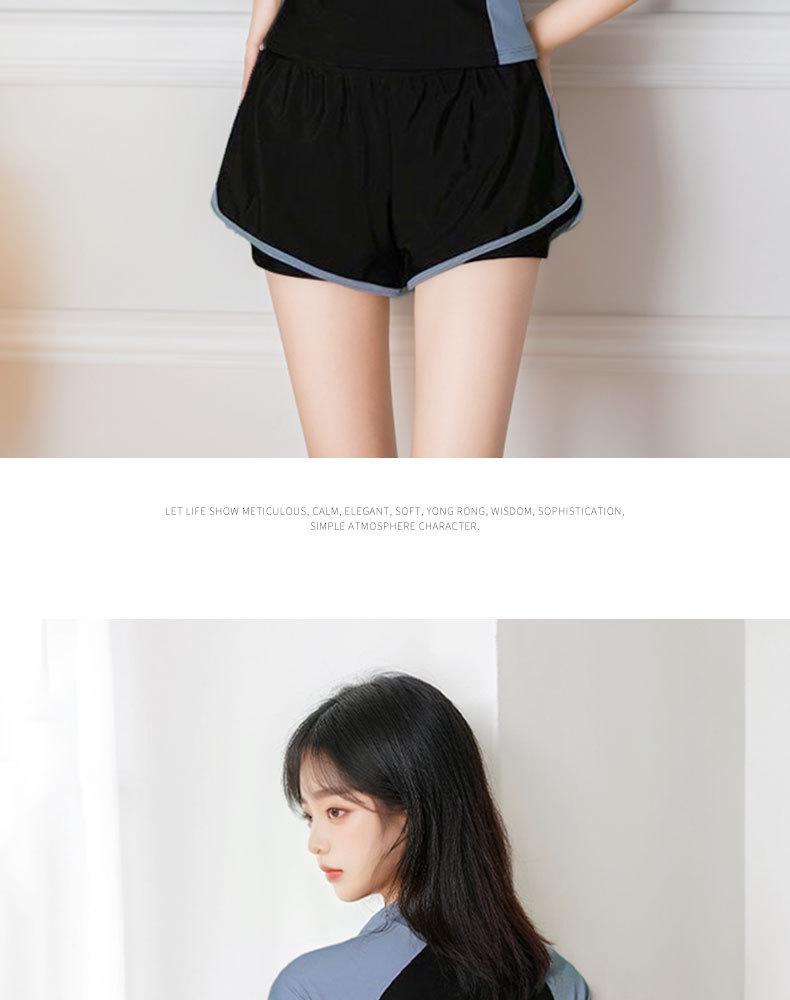 2026 Women's Conservative Short Sleeve Plus Size Slimming Swimsuit - Professional Training and Hot Spring Swimwear