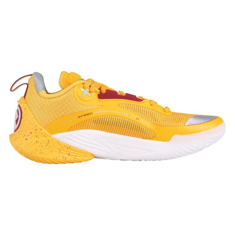 Li Ning Flash 10 CBA Shanxi Team Professional Basketball Shoes Men Basketball Shoes Yellow ABAT085-13