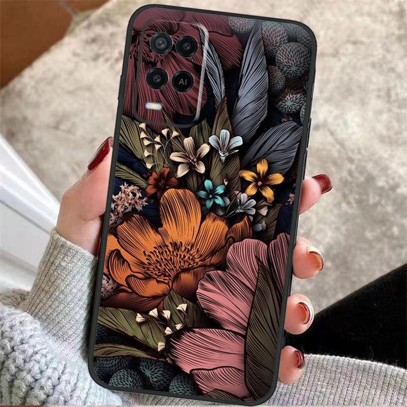 

Painting Flowers Nature Leaves Case For Oppo A38 A74 A94 A54 A18 A58 A78 A98 A80 A60 A40 A96 A76 A16 A15 A17 A57 A77 A5 Pro OPPO A16