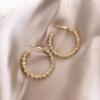 2021 New Trendy Vintage Punk Oversized Big Circle Chunky Hoop Diamond Dangle Statement Earrings for Women for Wedding