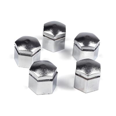BSP631 5 Pieces Car Wheel Bolt Screw Cover 1008209, 90343694 Silver Color Plastic Cap for Vauxhall Opel GM 22.30 Mm* 17 Mm