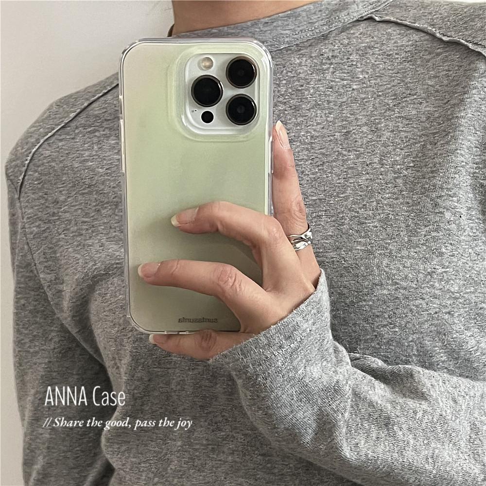 Advanced Design Cool and Light Green Full Soft Phone Case For IPhone 17 Air 16 15 14 13 12 11 Pro Max Plus Creative Cute Cover