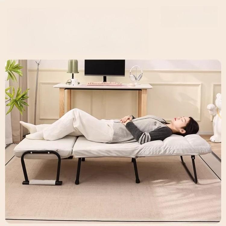 Foldable Recliner Chair Multifunctional Lounger for Office Ergonomic Computer Desk Sofa Chair with Adjustable Backrest Nap Bed