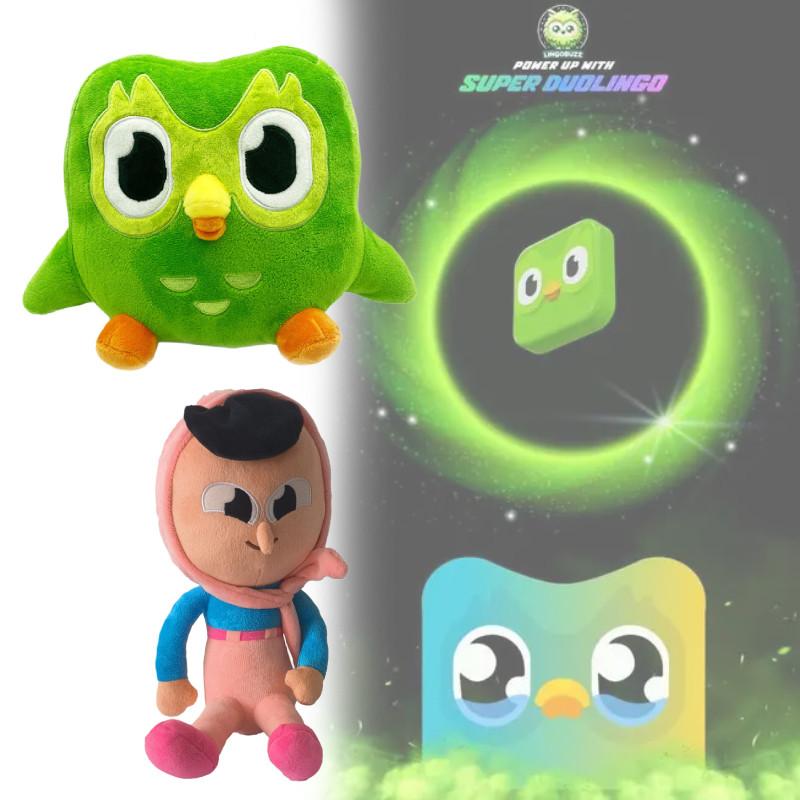 Children Plush Duolingo Owl Toys Fabric Cover Language Training Festival Gifts