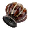 European Ceramic Pumpkin Door Knobs Cabinet Handles Single Hole Cupboard Drawer Pulls (White)