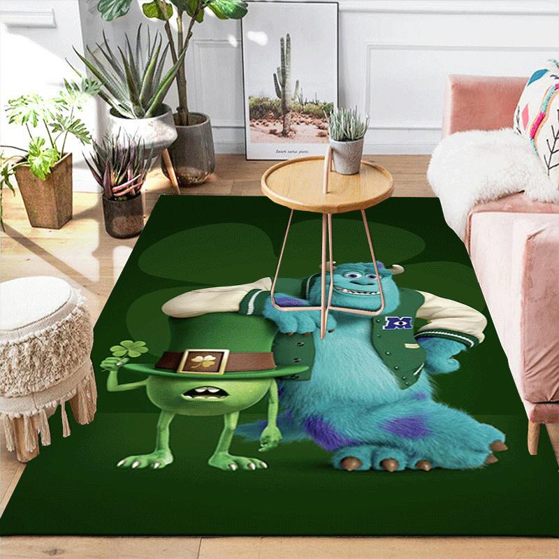 1pc Monsters, Inc Pattern Area Rug Soft Flannel Floor Mat for Living Room,Office,Bedroom and Carpet