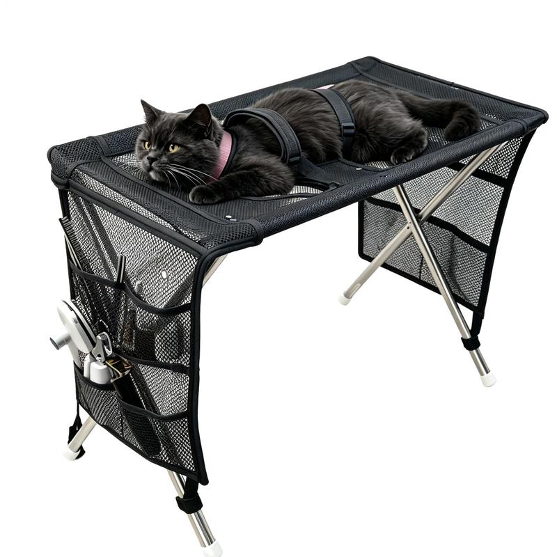 Cat Grooming Table Detachable Pet Care Bed Small Breathable Support Bed Cat Grooming Hammock For Puppy Kitten Bathing Trimming
