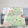 Two  BFDI Cartoon Animated Blanket  Flannel Novelty Warm Throw Blanket for Home Decoration