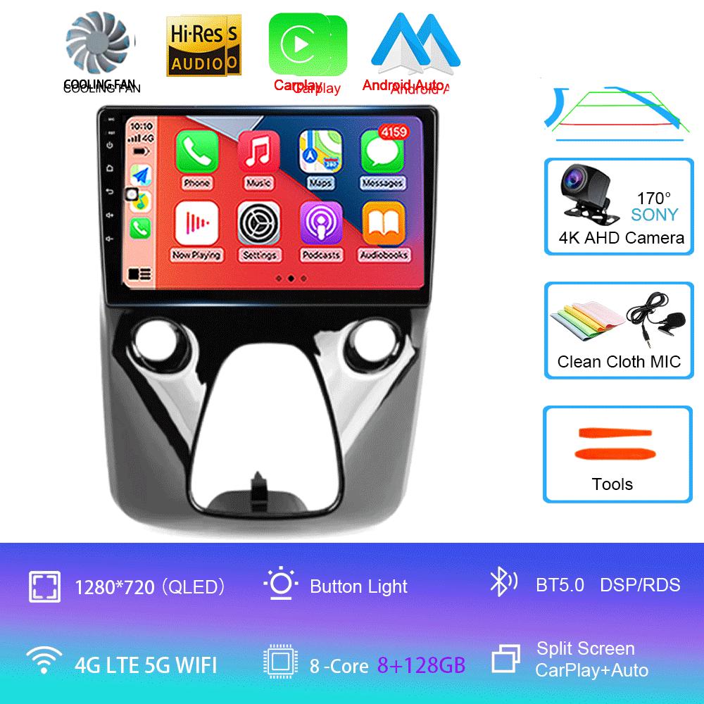 Android 14 Car Radio For Peugeot 108 For Toyota Aygo B40 2014-2021 Multimedia Video Player Navigation Stereo GPS 2din 2 Din DSP