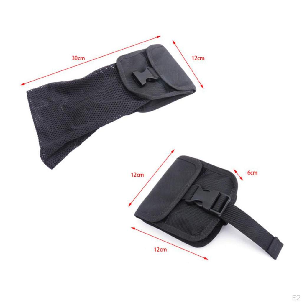 Portable Scuba Diving Mesh Pouch Storage Holder BCD Equipment Snorkel Gear for Underwater