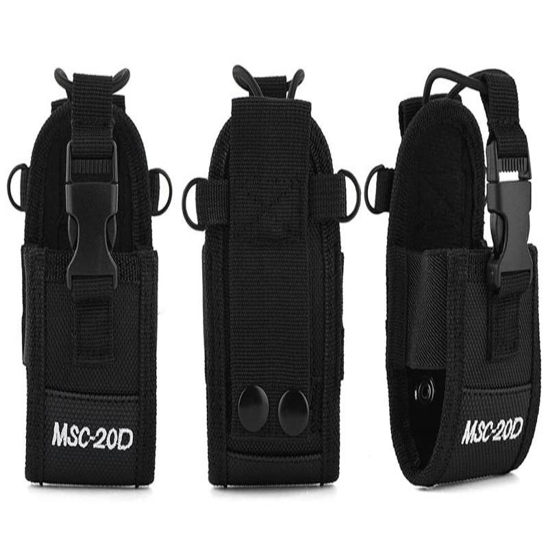 1 Set Two Way Radio Case With Adajustable Shoulder Strap Nylon Walkie Talkie Holder Pouch Bag For Uv-5R Bf-888S