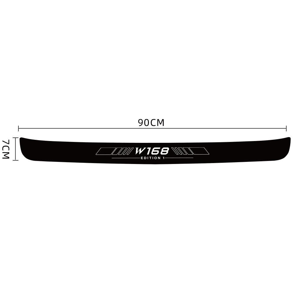 For Mercedes Benz Edition 1 A-Class W168 W169 W176 W177 Carbon Fiber Car Trunk Sticker Rear Bumper Protective Decal Anti Scratch