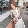 Spring/Summer 2026 French Retro Knee-Length Sleeveless Puff Dress