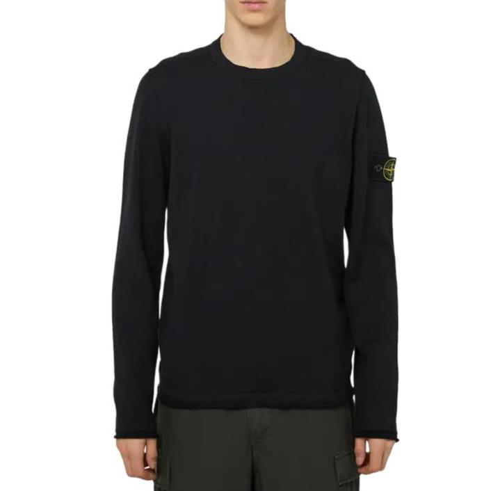 STONE ISLAND Logo Crew Neck Long Sleeve Knit Sweater Unisex Sweater L1S155100052S00B0-V0029