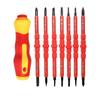 15-teiliges 1000V isoliertes Schraubendreher-Set Elektriker Reparaturwerkzeuge Magnetische Schlitz-, Kreuzschlitz-, Torx-Bit-Kit