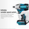 Rechargeable 520N.M Brushless Electric Impact Wrench 1/2 Socket Cordless Wrench Power Tools 7000rpm for 18V Battery NEW