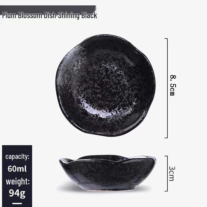 Japanisches Keramik-Dip- & Sojasaucen-Schälchen-Set - Snackteller & Geschirr