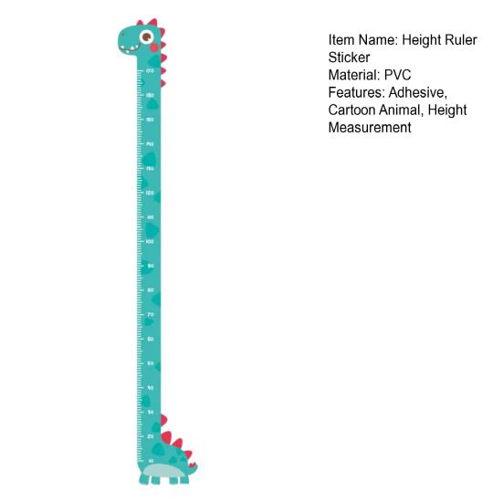Baby Growth Chart Wall Sticker Self-Adhesive Bedroom Play Room Nursery Giraffe Dinosaur Children Height Measurement Ruler Decal