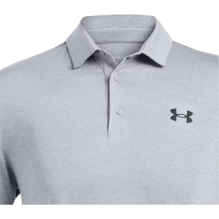 Under Armour Playoff Golf Fashion Versatile Long Sleeve Polo Shirt Men tops Steel 1387123-035