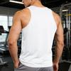 Men Vest Slim Fit Sleeveless Round Neck Summer Camisole Pure Color Racerback Design Summer Sport Vest