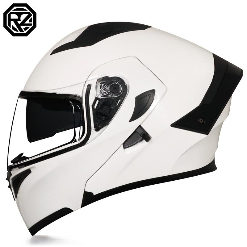 Orz-992-Motorcycle Helmet, Men's and Women's Open Face Helmet, Dual Mirror Motorcycle, Four Season Personalized Tail Wing