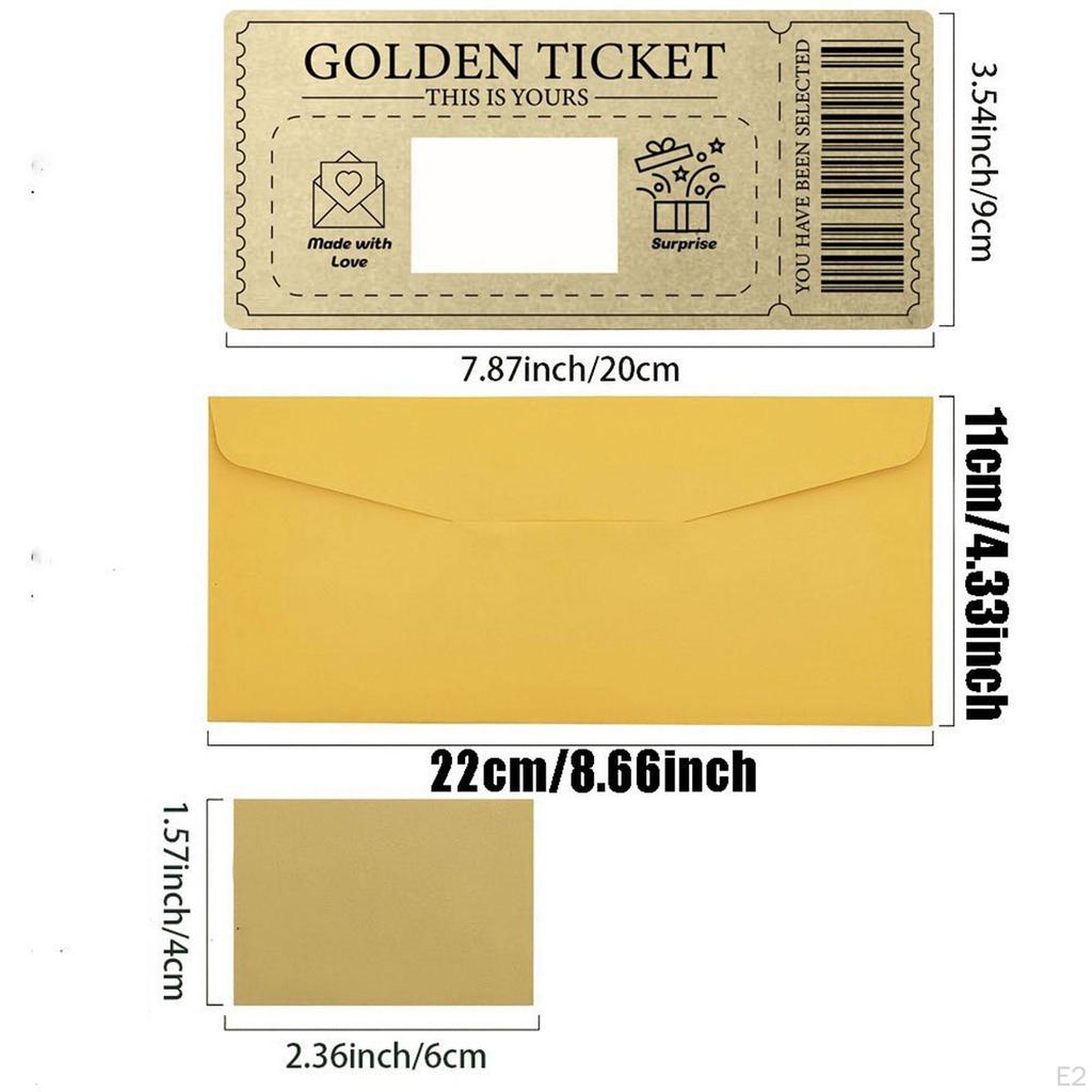 2 Pieces Scratch Off Cards with Envelopes for Boyfriend Girlfriend Party Favors Reveal