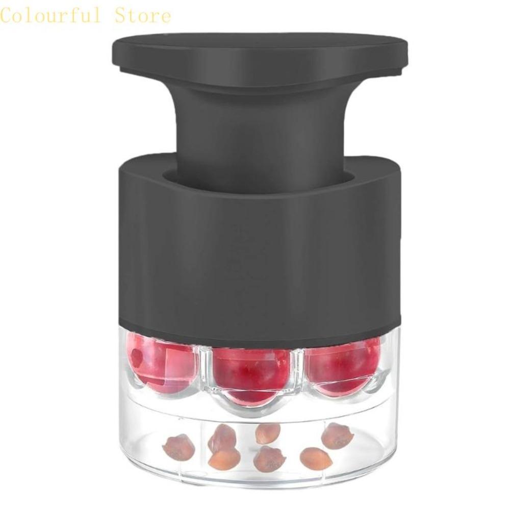 7 Holes Jujube Pitter Push-type Cherry Olive Pits Tools Cherry Pitter  Fruit Vegetable Tools
