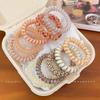Gradient Elastic Hair Tie – High-Quality Telephone Cord Hair Accessory