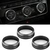 Auto Car AC Control Ring Trim Cover Car Interior Accessories For VW Tiguan Atlas T-roc Ateca FR Passat B8 Variant 2017-2019