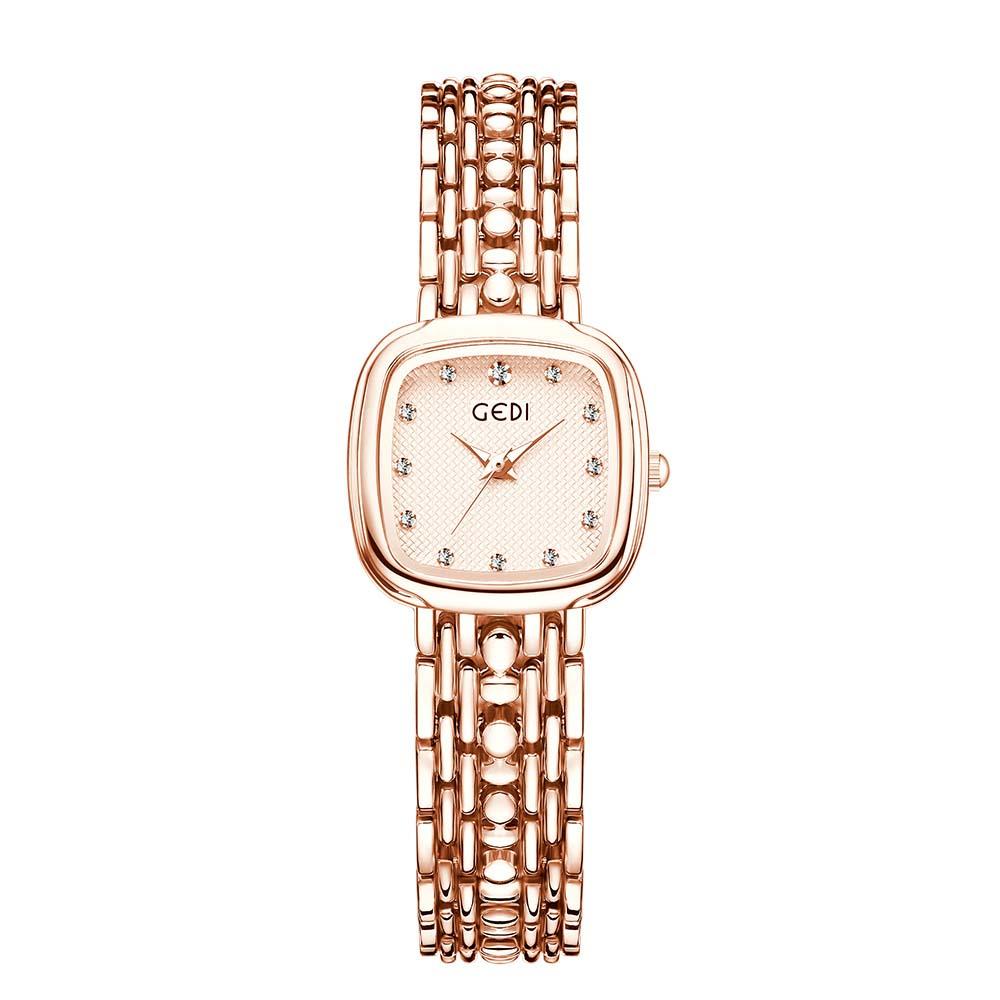 GEDI Premium Quartz Ladies Bracelet Watch Luxurious Vintage Style Elegant Water-Resistant Gift Watch for Women