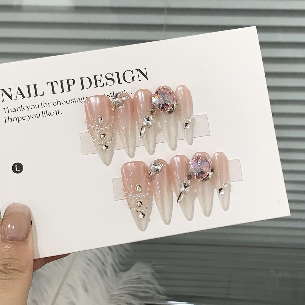 Ice-transparent Gradient Pearl Steel Bead Chain Oblique Edge Butterflies Piled Up To Drill In The Sunset Realm