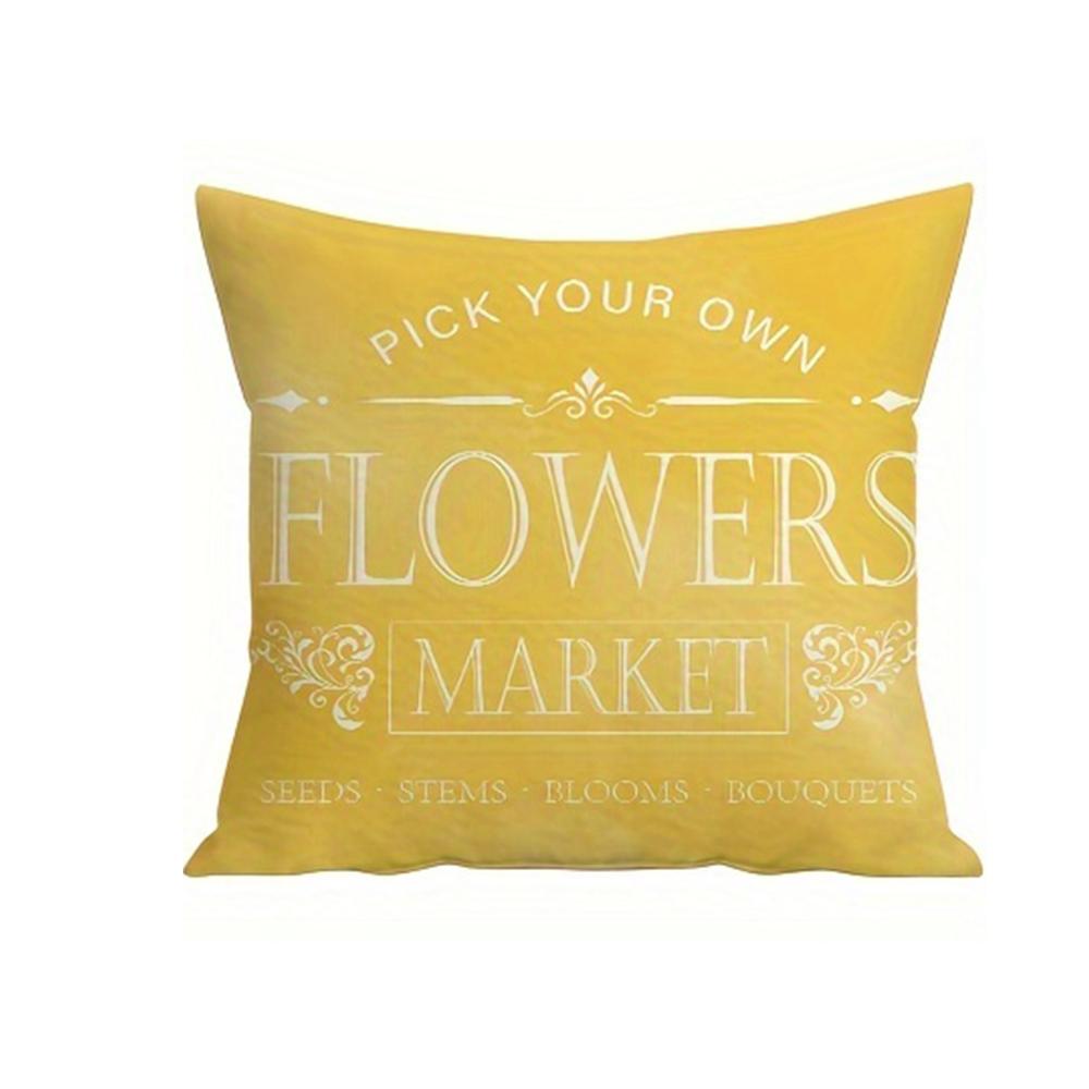 1 шт Весенние наволочки 45x45 см Hello Sunshine Tulip наволочки для подушек Весна Лето Декор для фермерского дома 450mm450mm 980₽