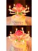 2025 Creative Lotus Birthday Number Candles for One-Year-Old Boys & Girls