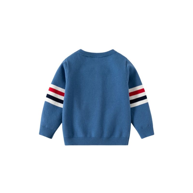 Spring and Autumn Children's Clothing Boy Ultraman Clothes Color Change Sequins Affixed Cloth Embroidered Pullover Sweater Kids Cotton Thread Tops