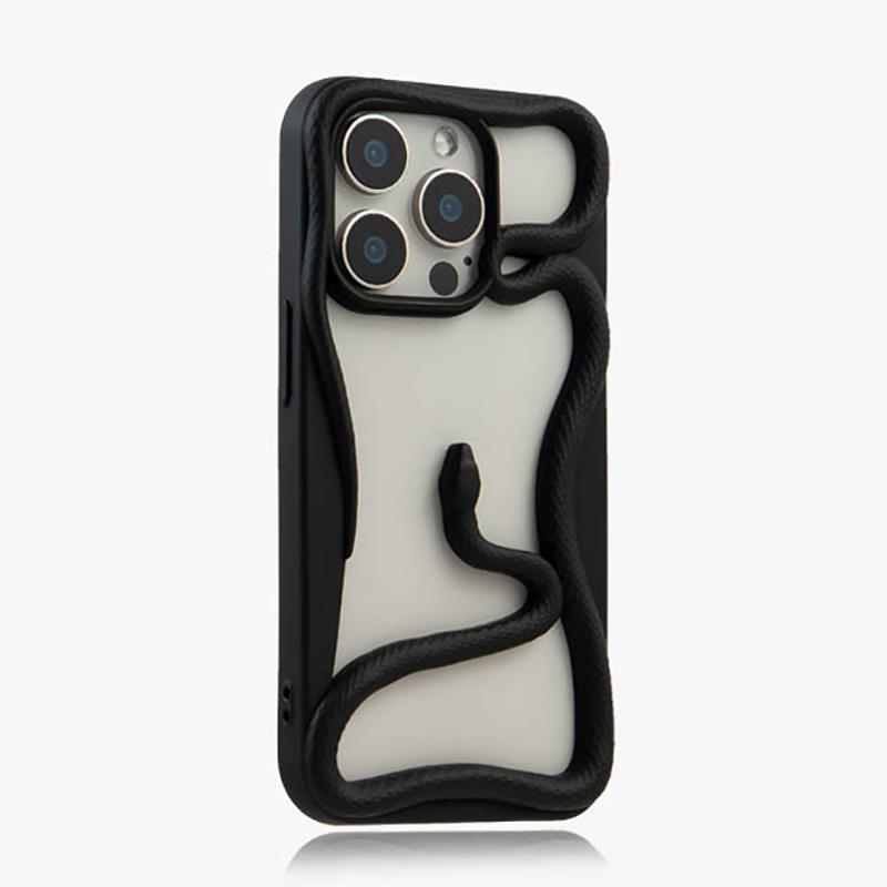 Hollow Out Snake Plating Matte Phone Case For For Iphone 17 Air 16 1 14 Plus 13 12 11 Pro Max Heat Dissipation Back Cover