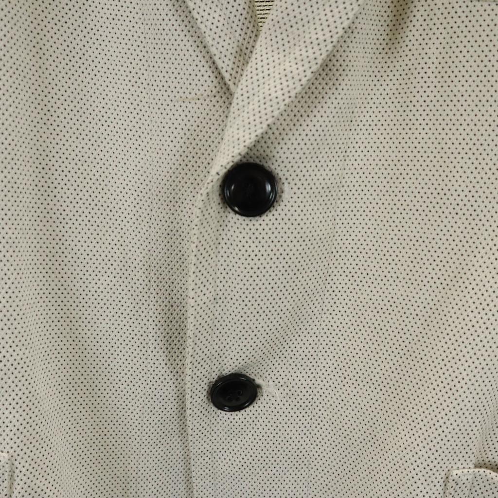 DRIES VAN NOTEN Made in Bulgaria tailored jacket 46 white Men's Used