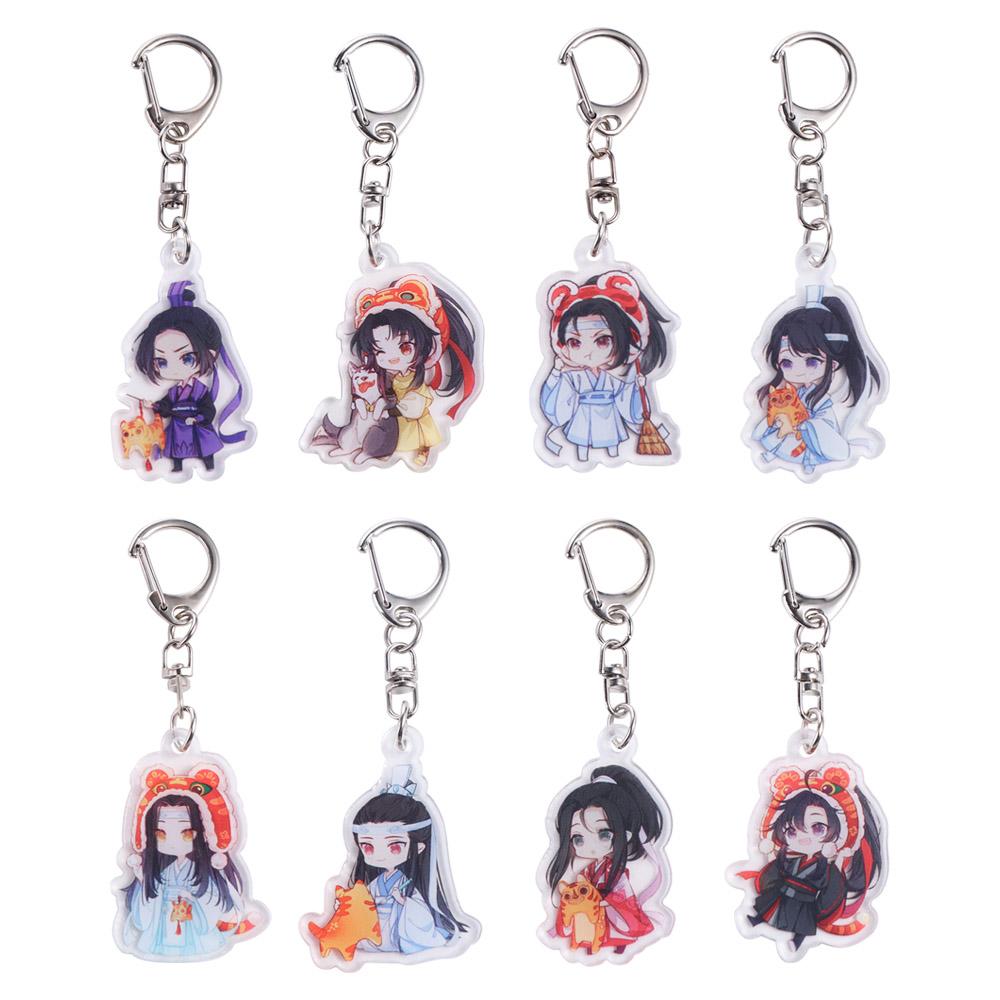 Wei Wuxian Mo Dao Zu Shi Keychain Anime Cartoon Character Acrylic Pendant  Bag Accessories